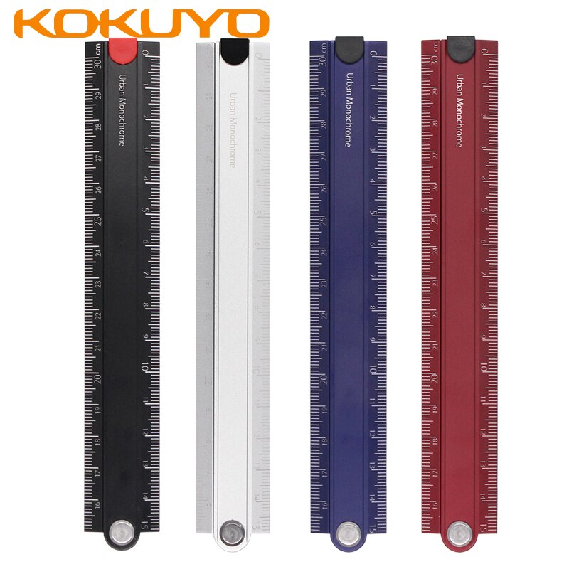 Ϻ KOKUYO ̽ ˷̴  Ʈ ÷ ʵл ޴ ݼ η ƿ  15cm/30cm 